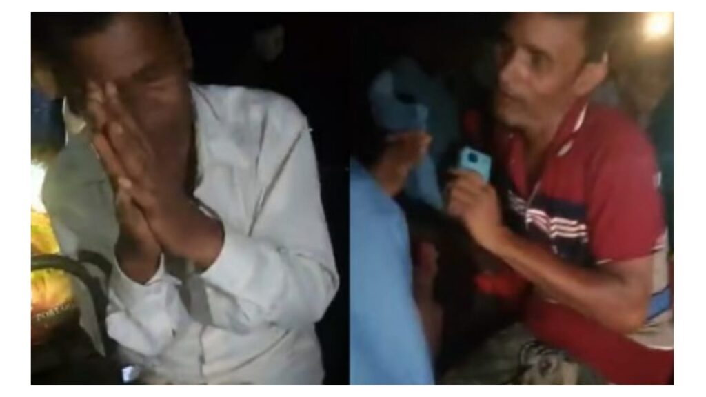 প্রদীপ লাল (বাঁয়ে), রুপলাল (ডানে)। ছবি: ভিডিও থেকে সংগৃহীত
