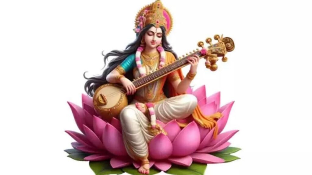 ছবি: সরস্বতী মাতা।